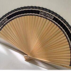Christian Dior Beige and Blue Fan